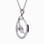 1.31 Carat Pear Shaped 14K - White Gold