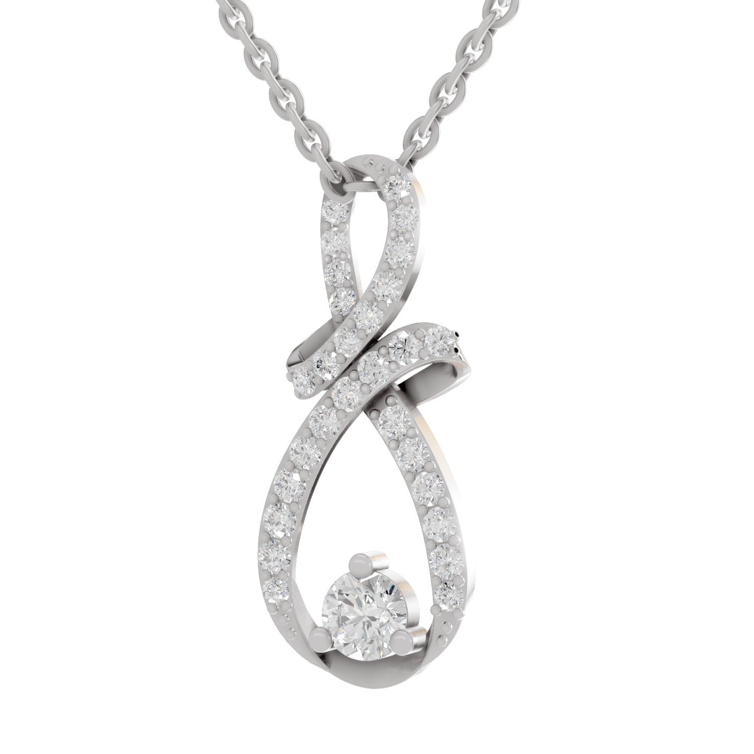 0.83 Carat 14K - White Gold