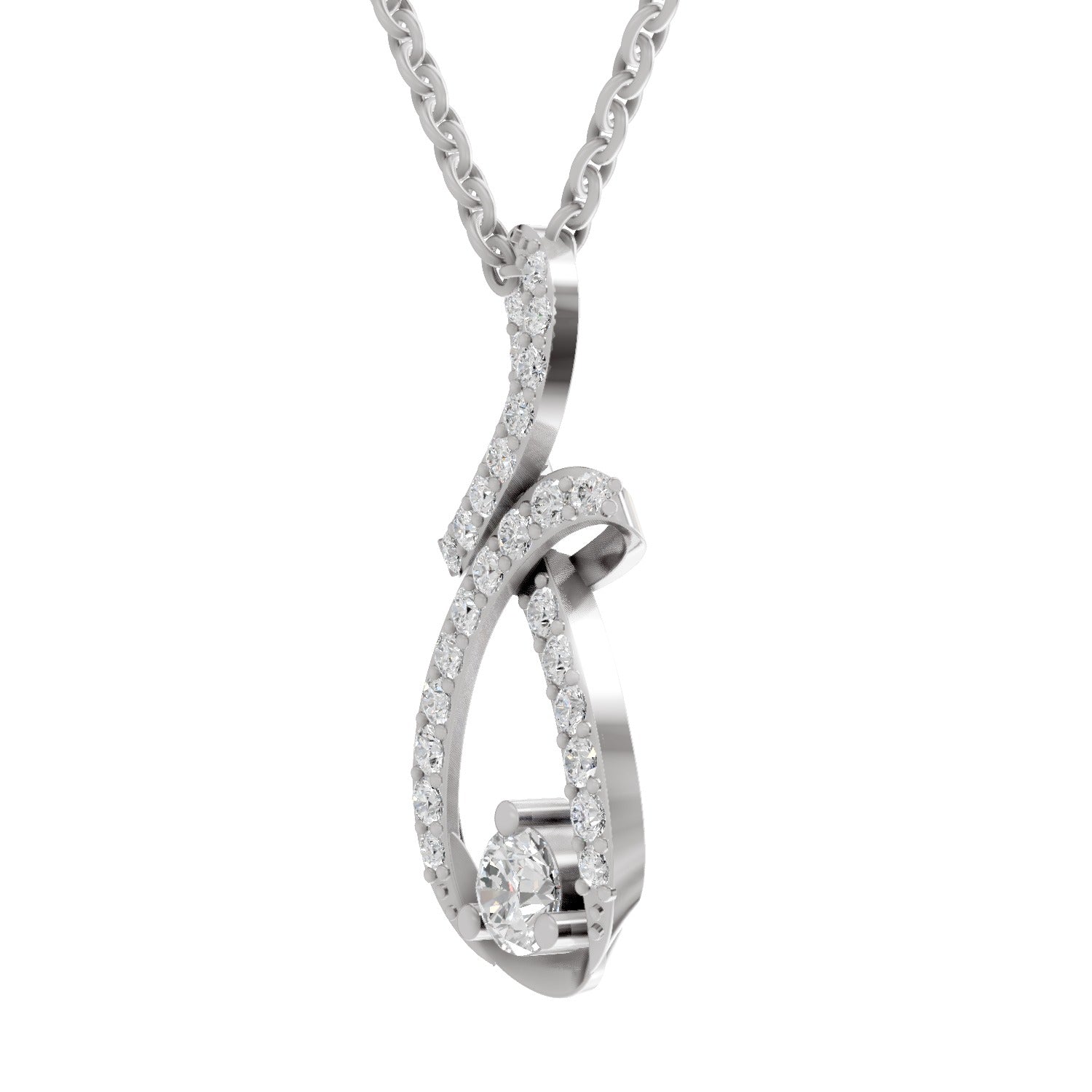 0.83 Carat 14K - White Gold