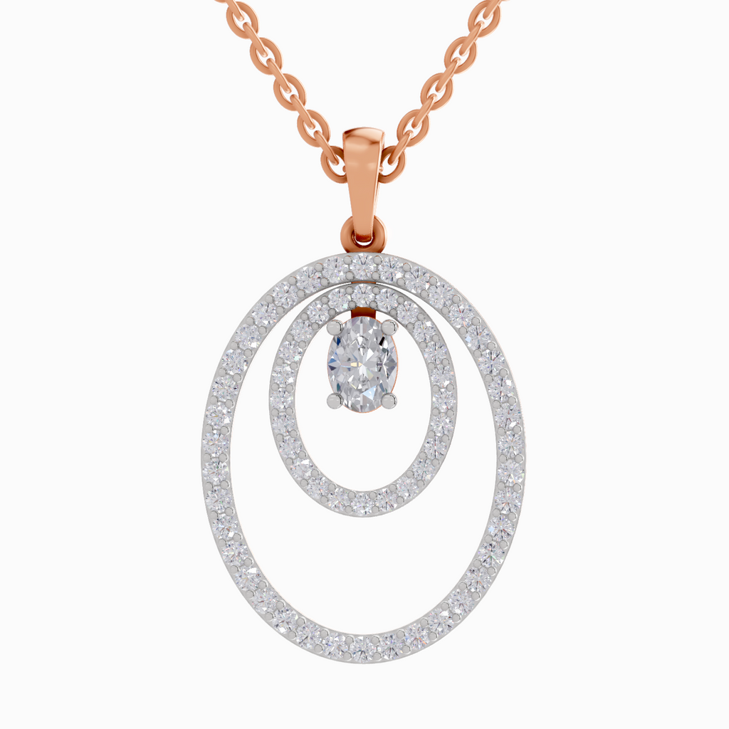 1.17 Carat Oval Shaped 14K - Rose Gold