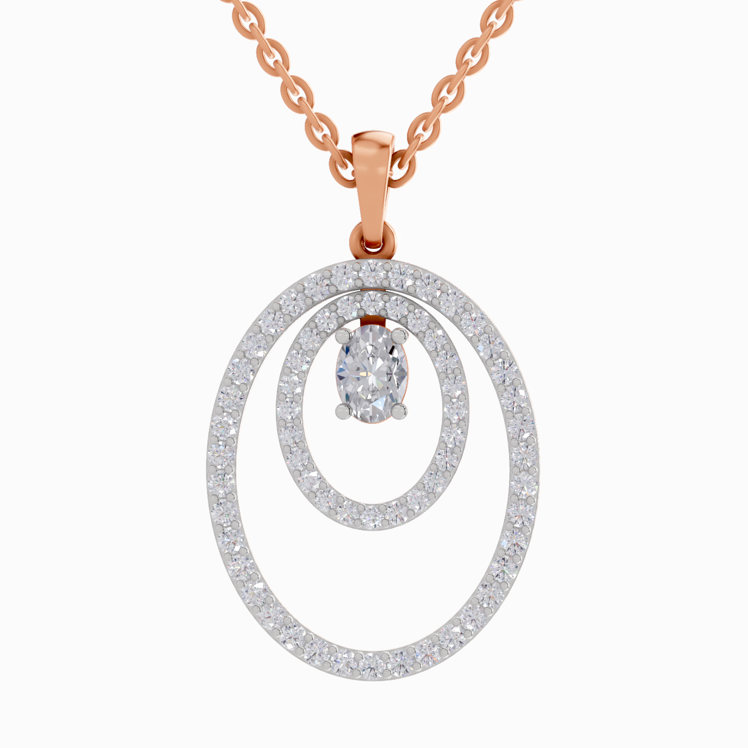 1.17 Carat Oval Shaped 14K - Rose Gold