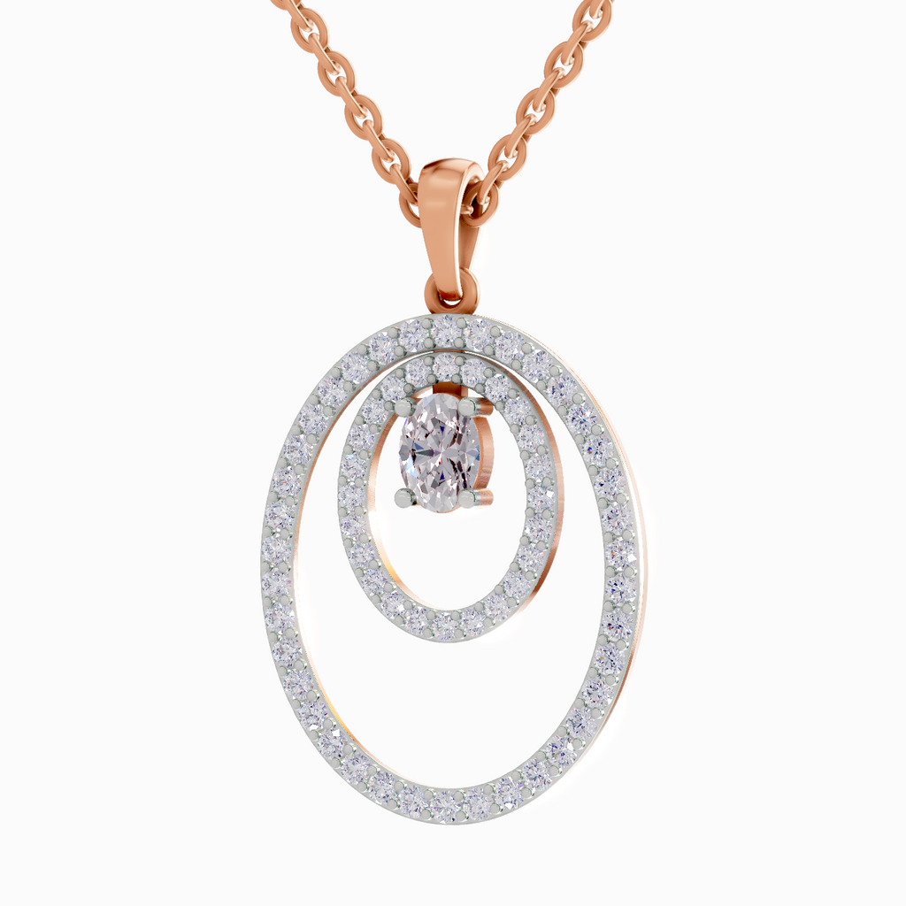 1.17 Carat Oval Shaped 14K - Rose Gold
