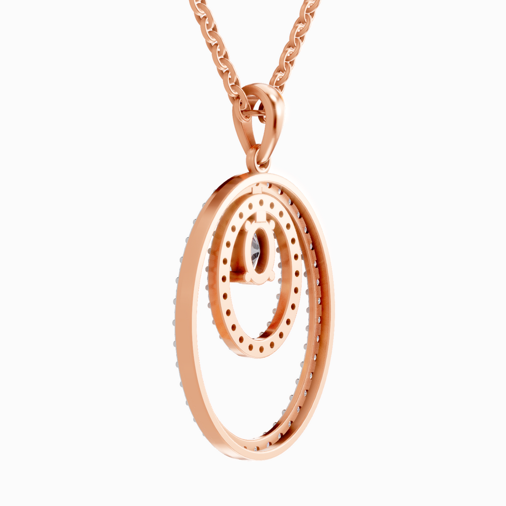 1.17 Carat Oval Shaped 14K - Rose Gold