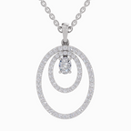 1.17 Carat Oval Shaped 14K - White Gold