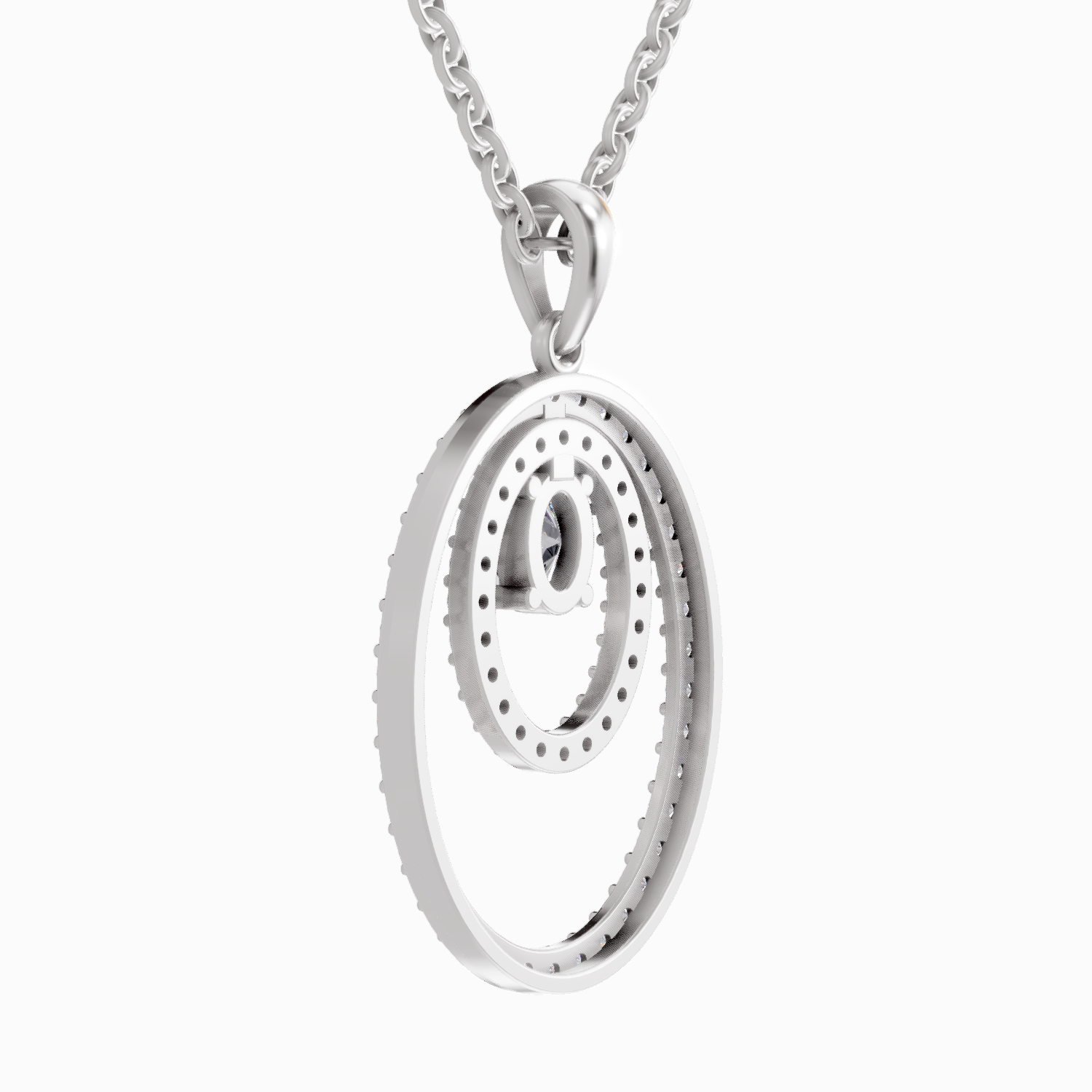 1.17 Carat Oval Shaped 14K - White Gold