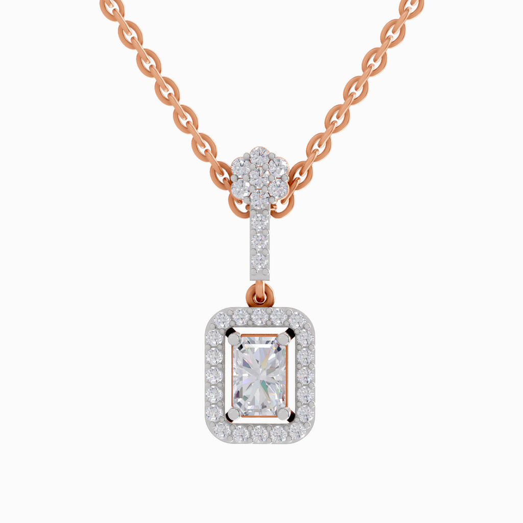 1.03 Carat Emerald Shaped 14K - Rose Gold