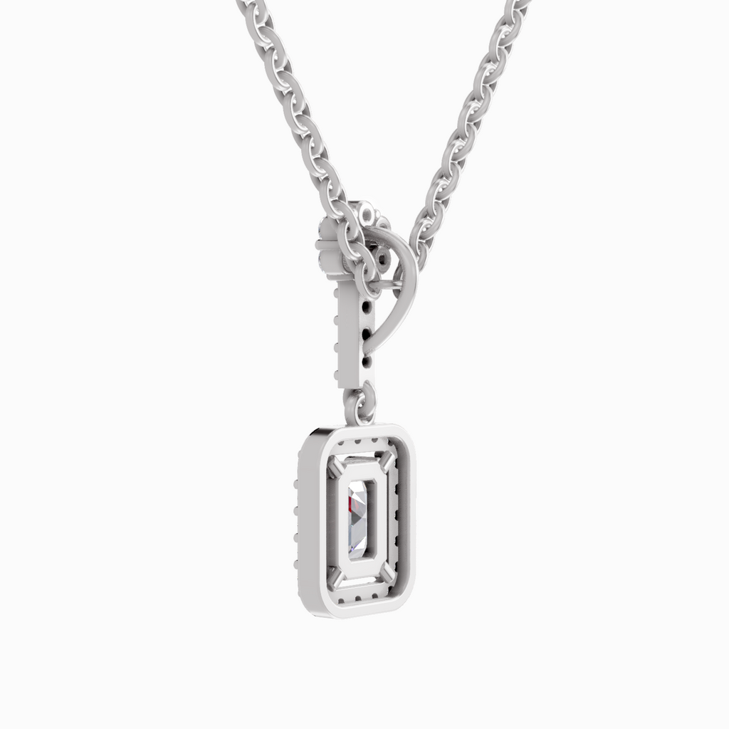 1.03 Carat Emerald Shaped 14K - White Gold