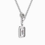 1.03 Carat Emerald Shaped 14K - White Gold