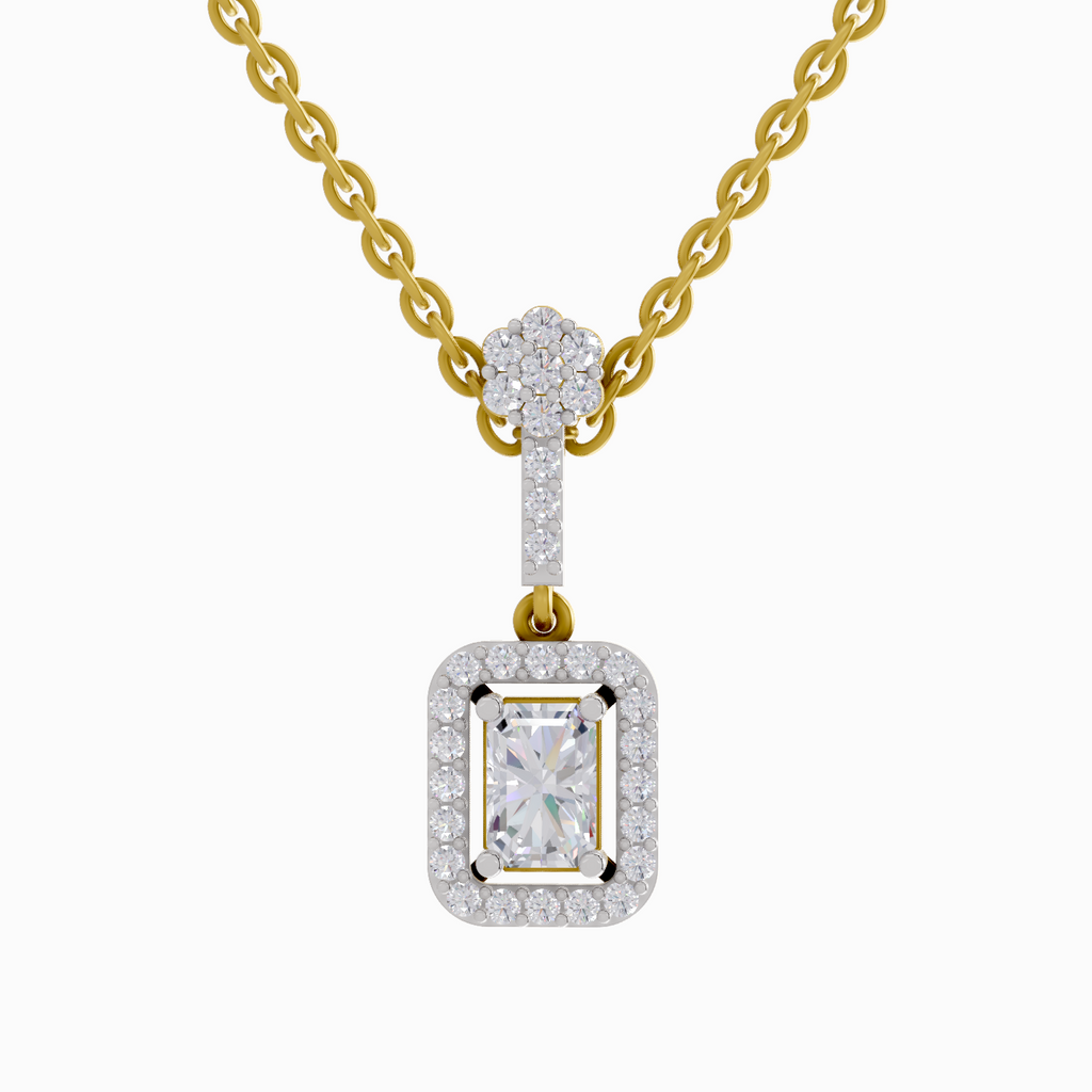 1.03 Carat Emerald Shaped 14K