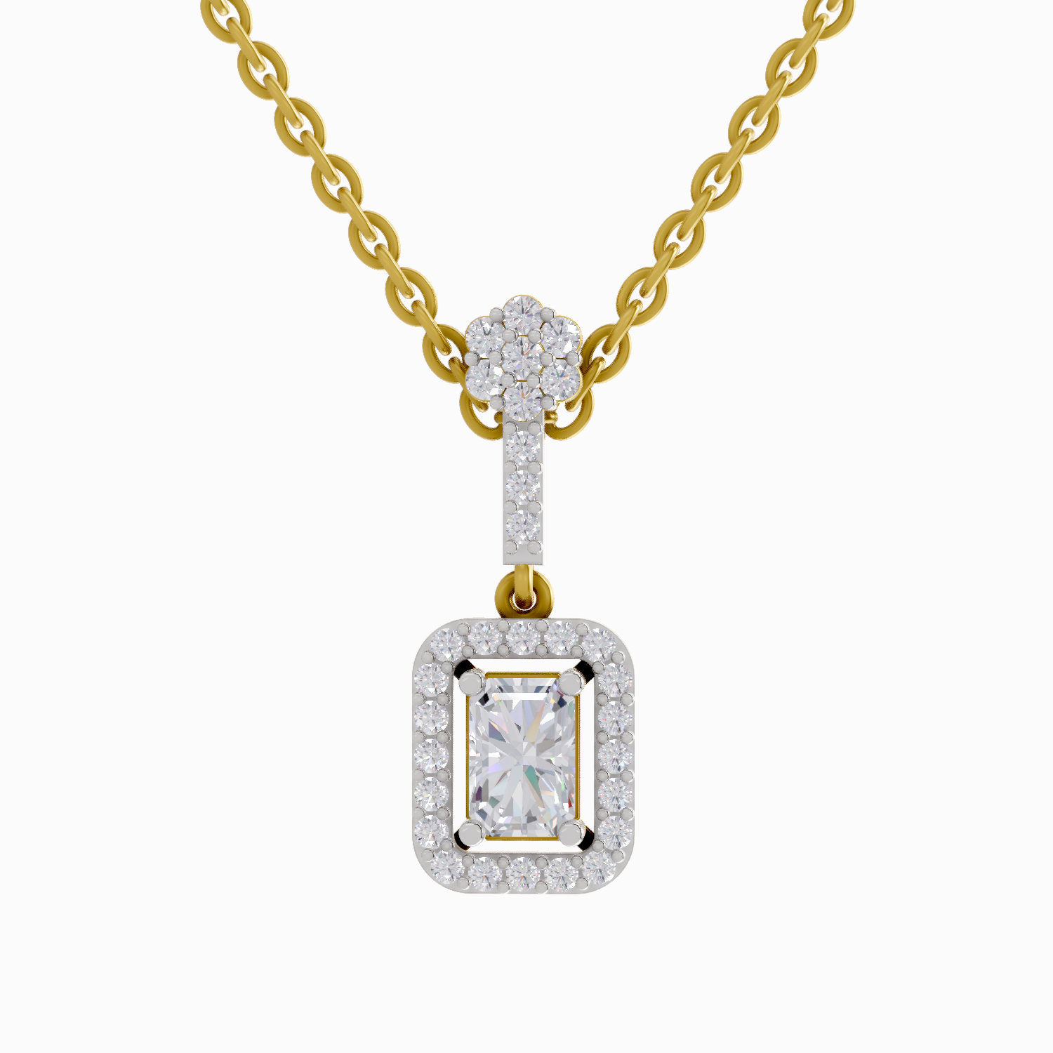 1.03 Carat Emerald Shaped 14K