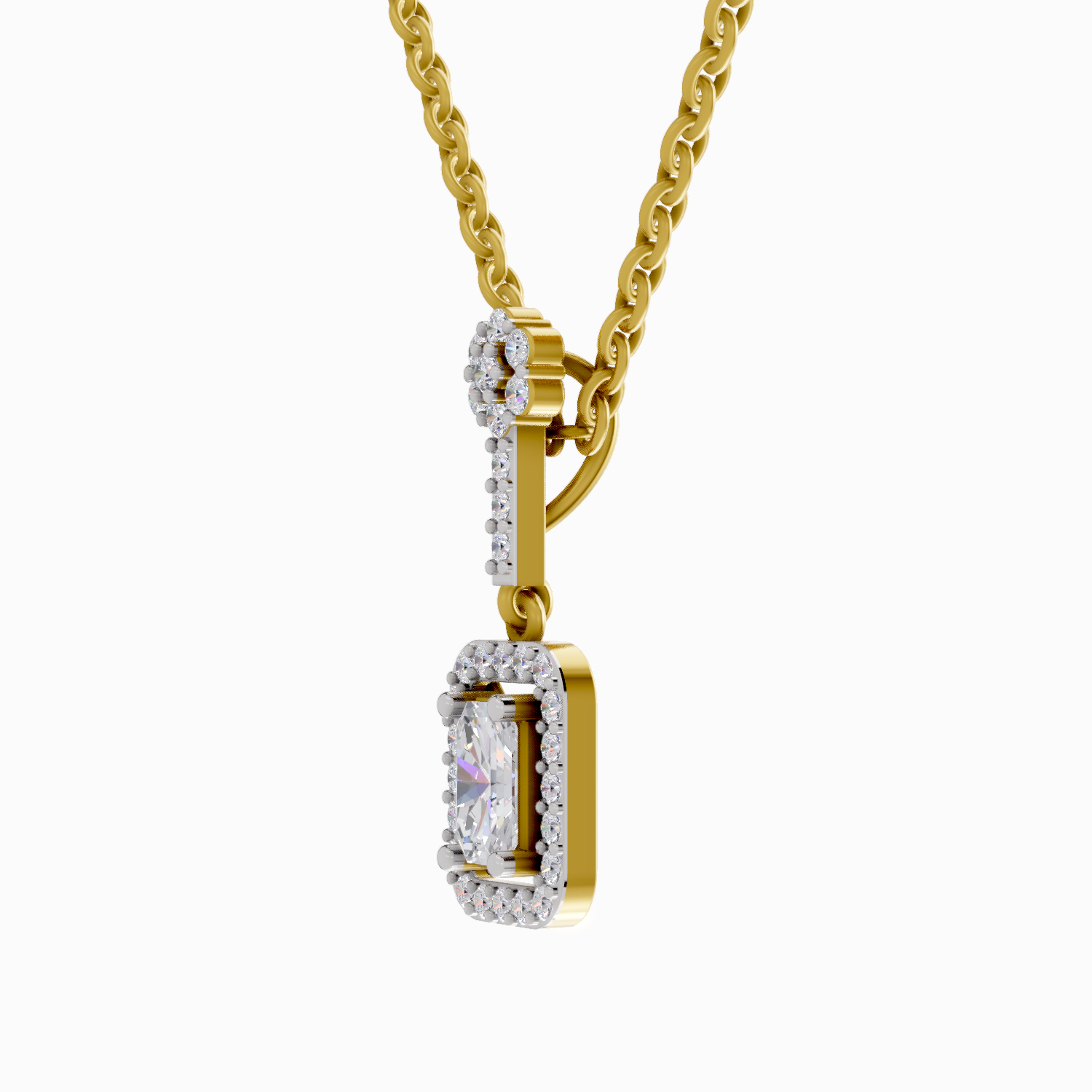 1.03 Carat Emerald Shaped 14K