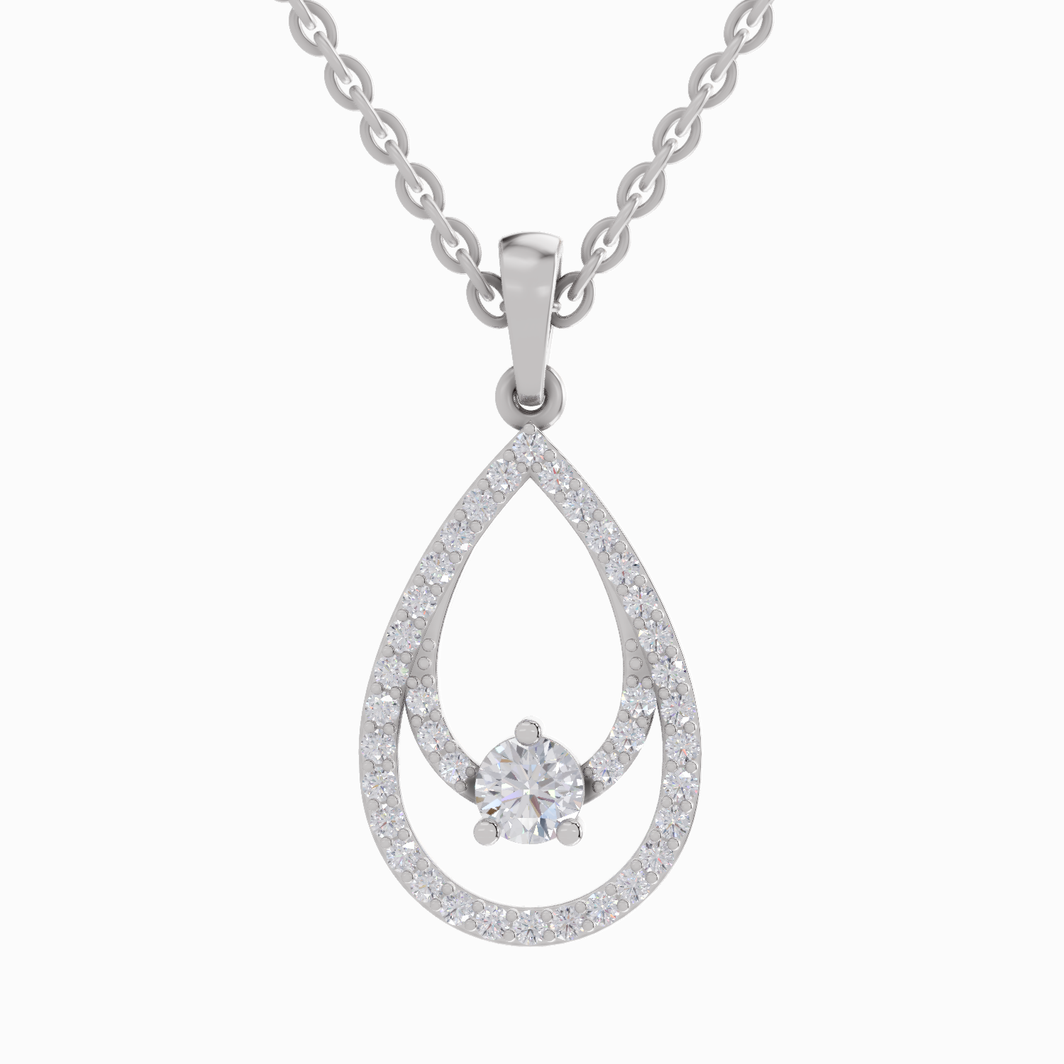 0.64 Carat 14K - White Gold