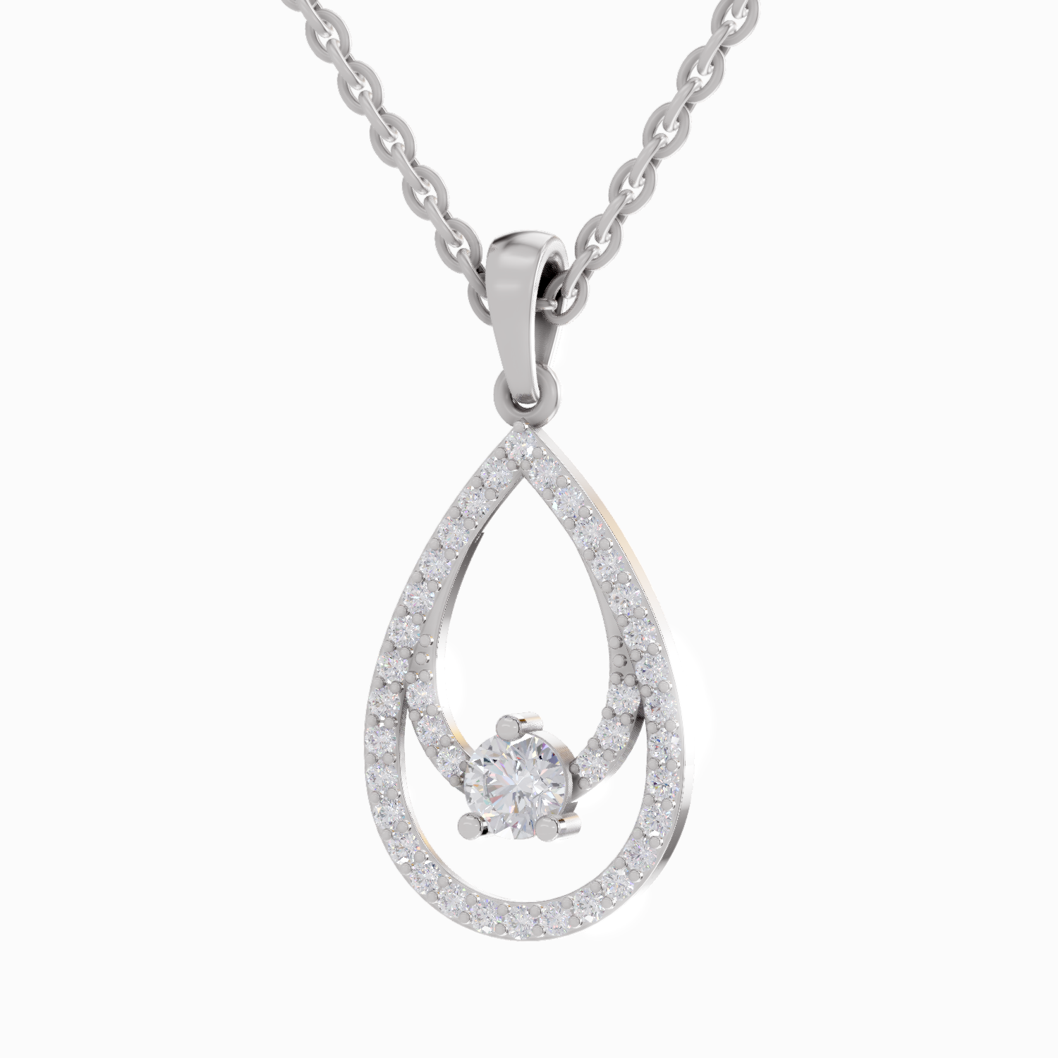 0.64 Carat 14K - White Gold