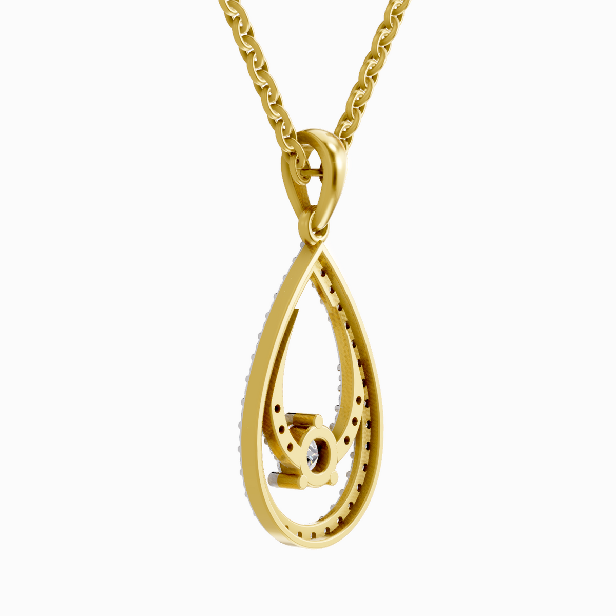 Iconic Teardrop Diamond Pendant
