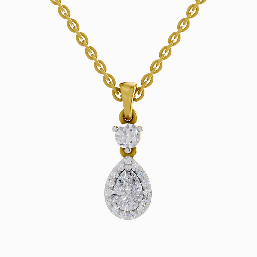 0.9 Carat Pear Shaped 14K