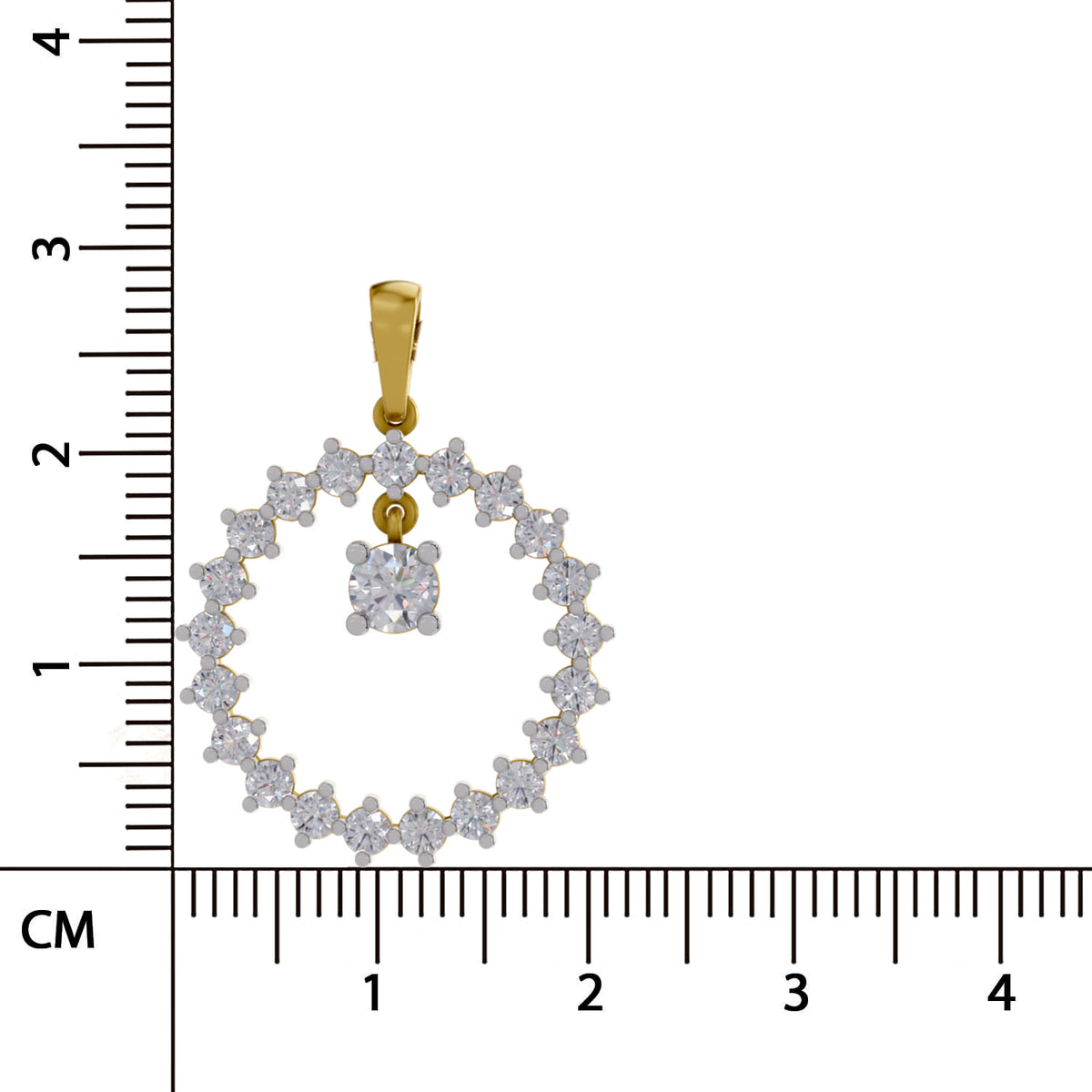 Lustrous Diamond Pendant
