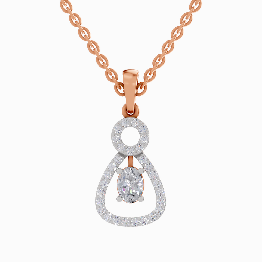 1.09 Carat Oval Shaped 14K - Rose Gold