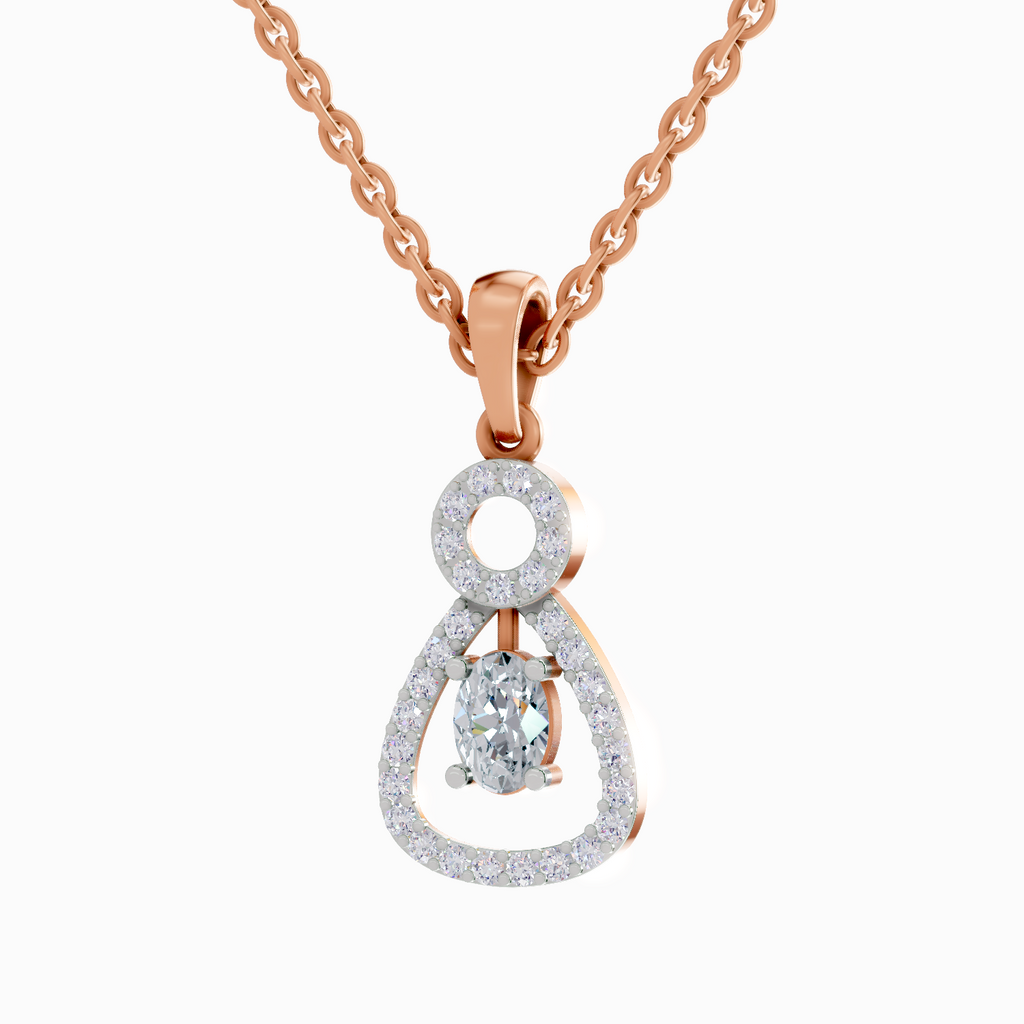 1.09 Carat Oval Shaped 14K - Rose Gold