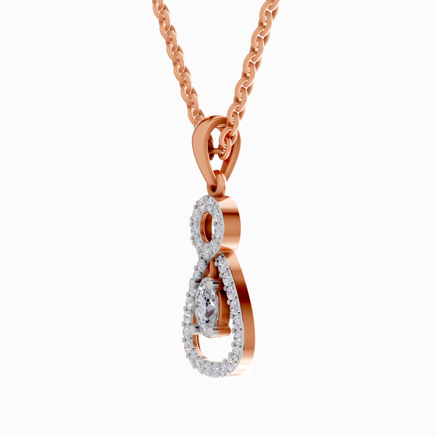 1.09 Carat Oval Shaped 14K - Rose Gold