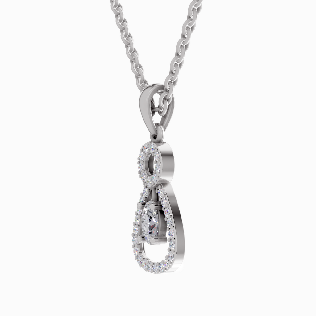 1.09 Carat Oval Shaped 14K - White Gold