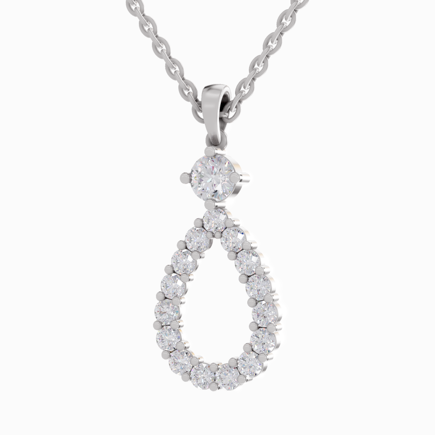 1.37 Carat 14K - White Gold
