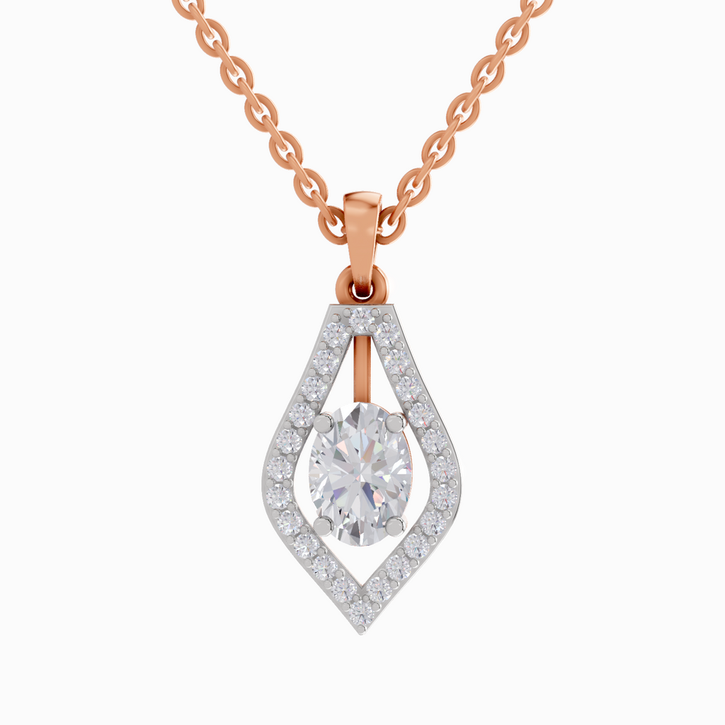 1.34 Carat Oval Shaped 14K - Rose Gold