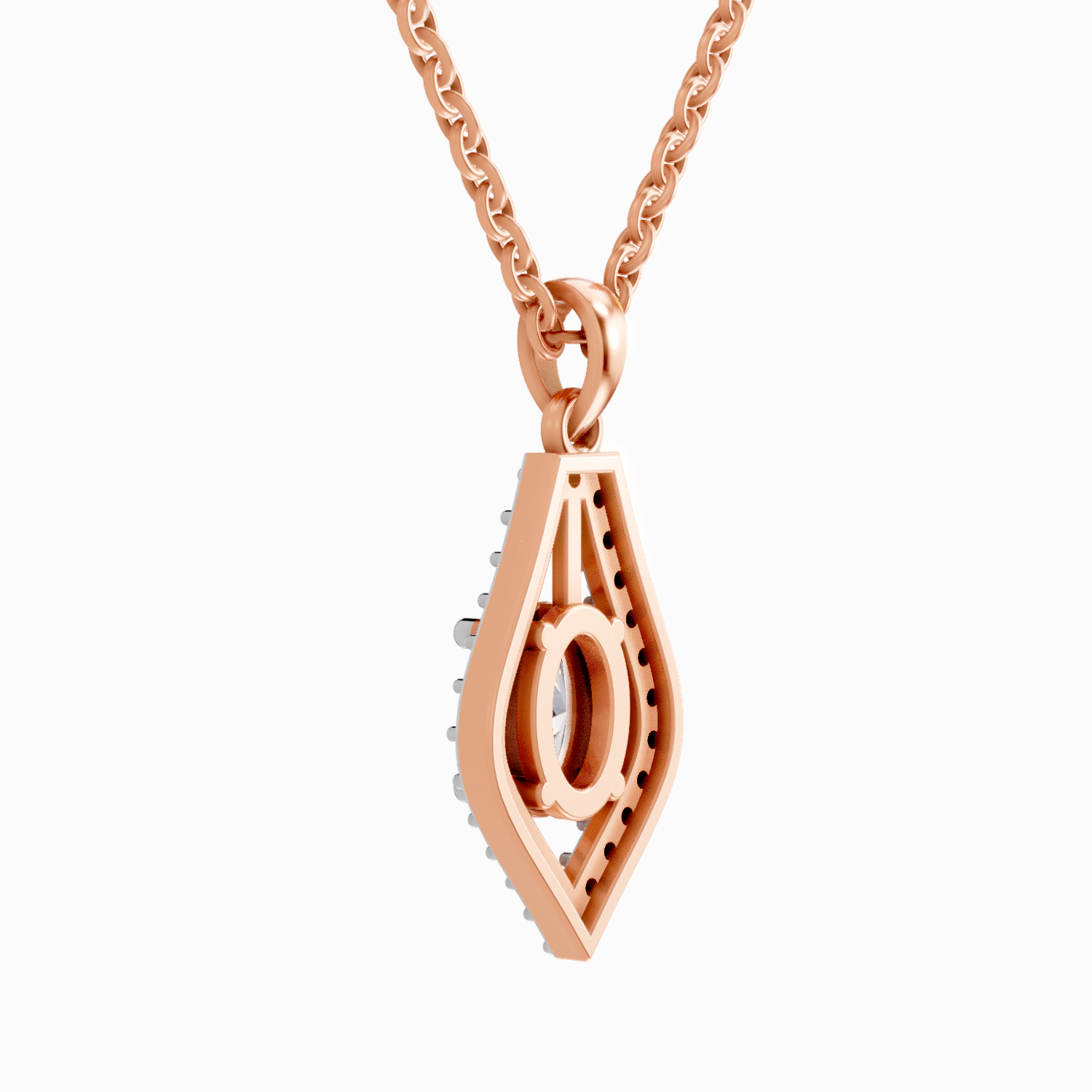 1.34 Carat Oval Shaped 14K - Rose Gold