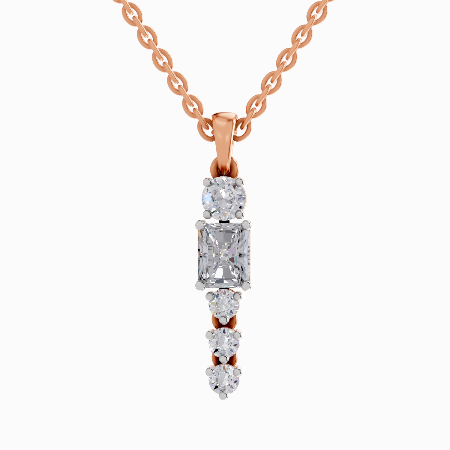 1.16 Carat Radiant Shaped 14K - Rose Gold