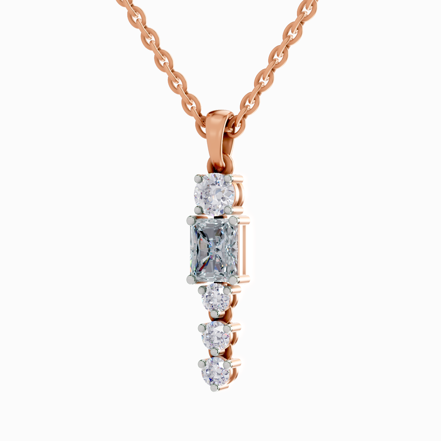 1.16 Carat Radiant Shaped 14K - Rose Gold