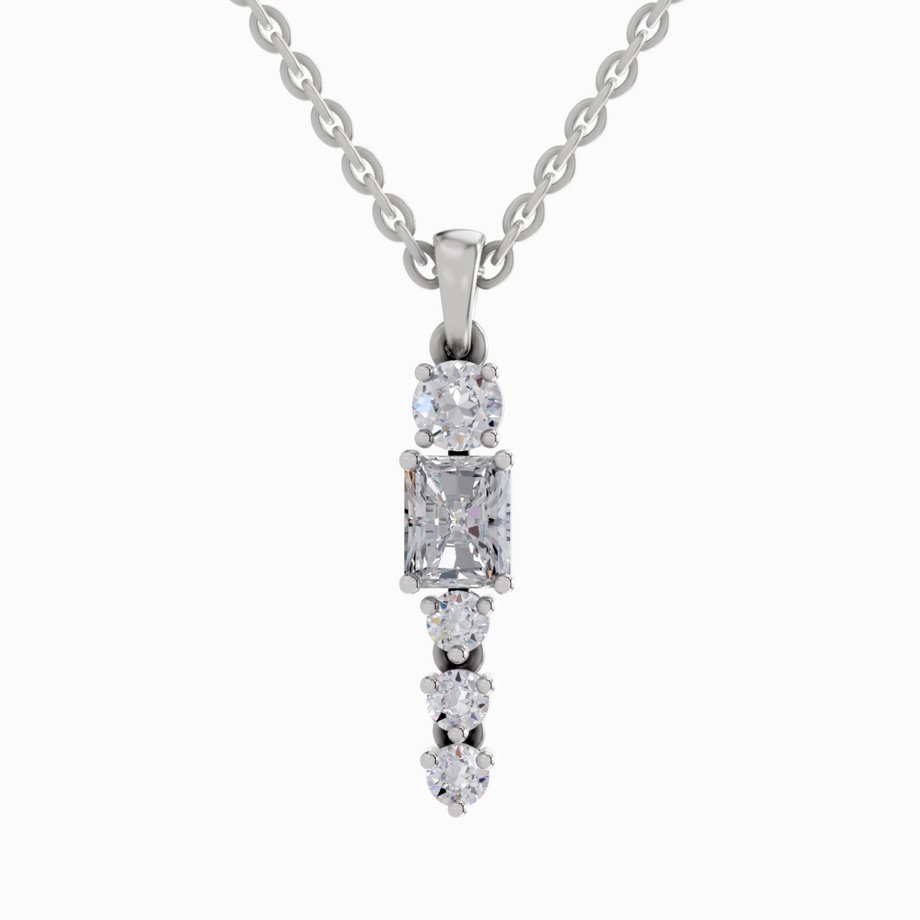 1.16 Carat Radiant Shaped 14K - White Gold