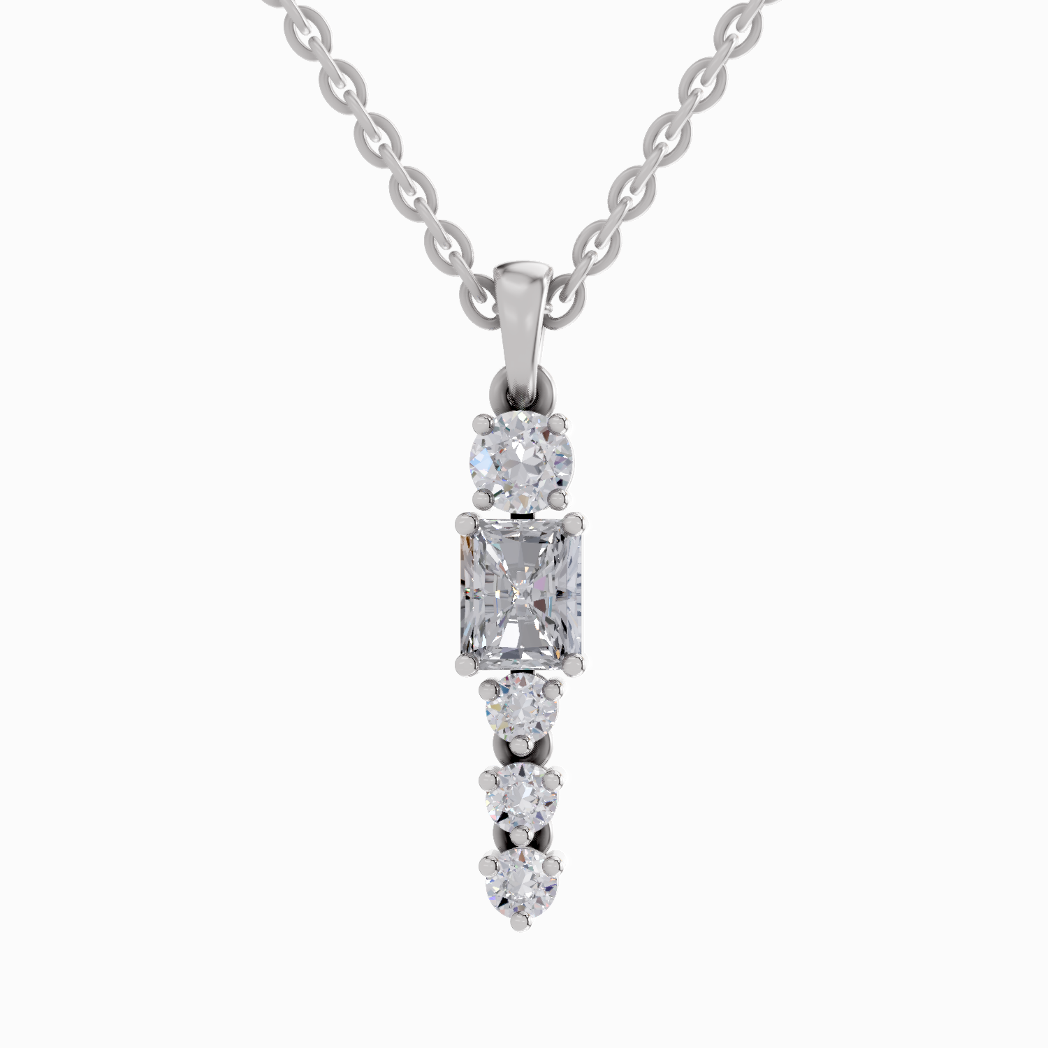 1.16 Carat Radiant Shaped 14K - White Gold
