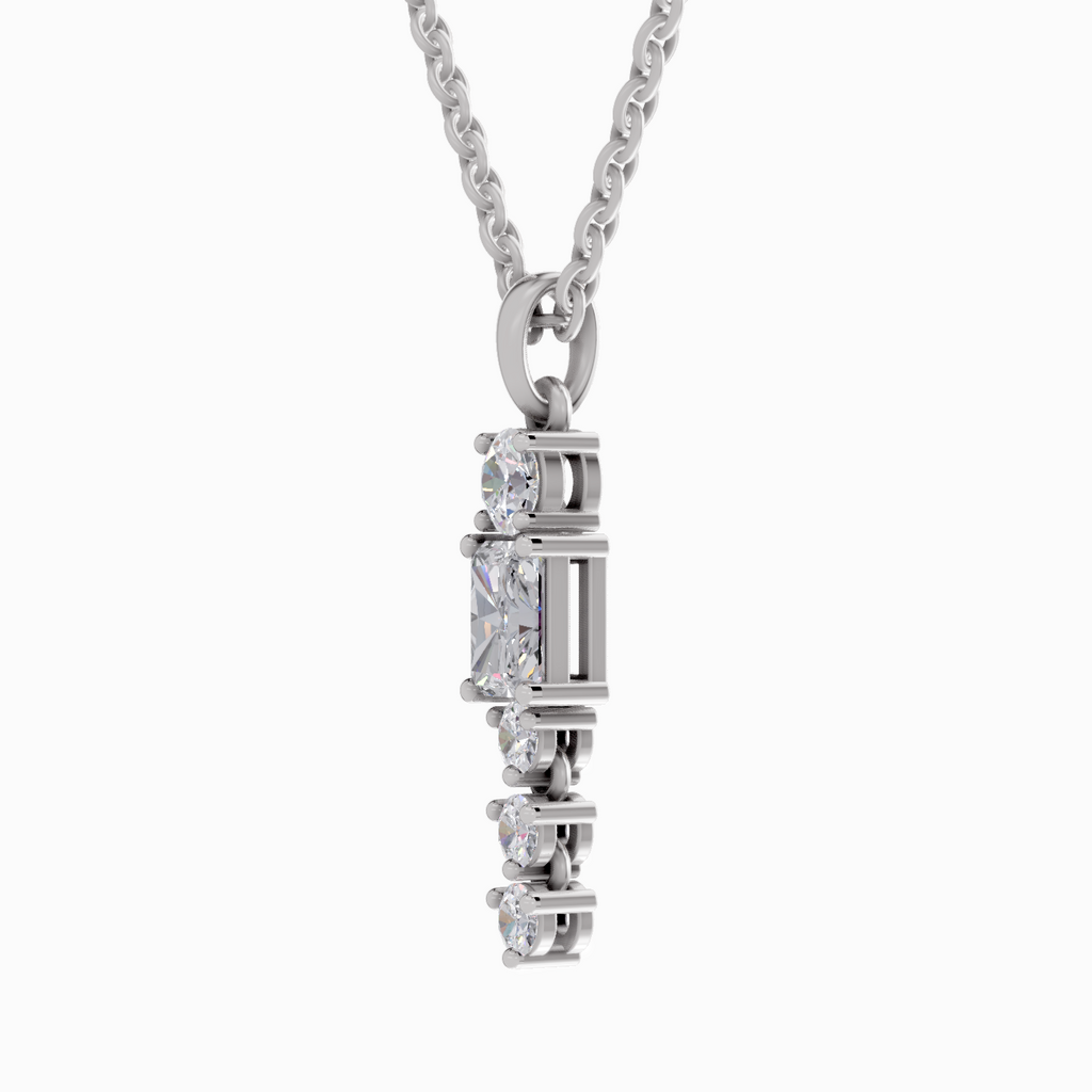 1.16 Carat Radiant Shaped 14K - White Gold