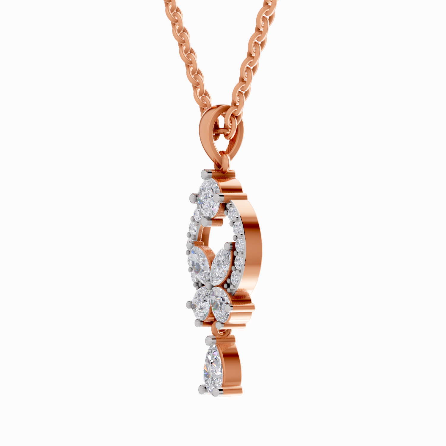 1.05 Carat Marquise Shaped 14K - Rose Gold