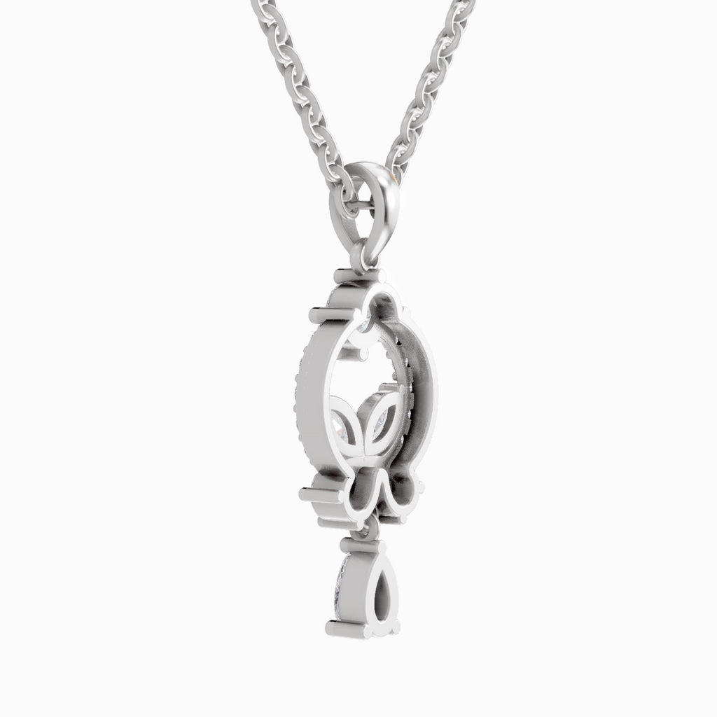 1.05 Carat Marquise Shaped 14K - White Gold