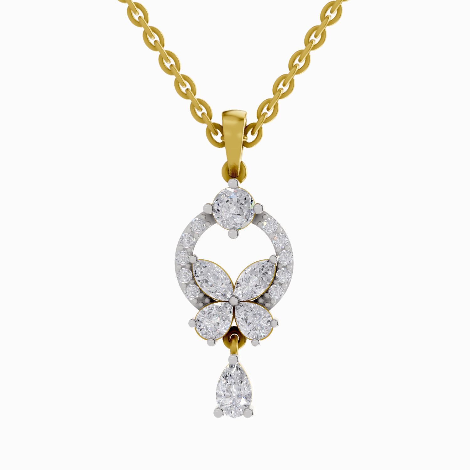 1.05 Carat Marquise Shaped 14K