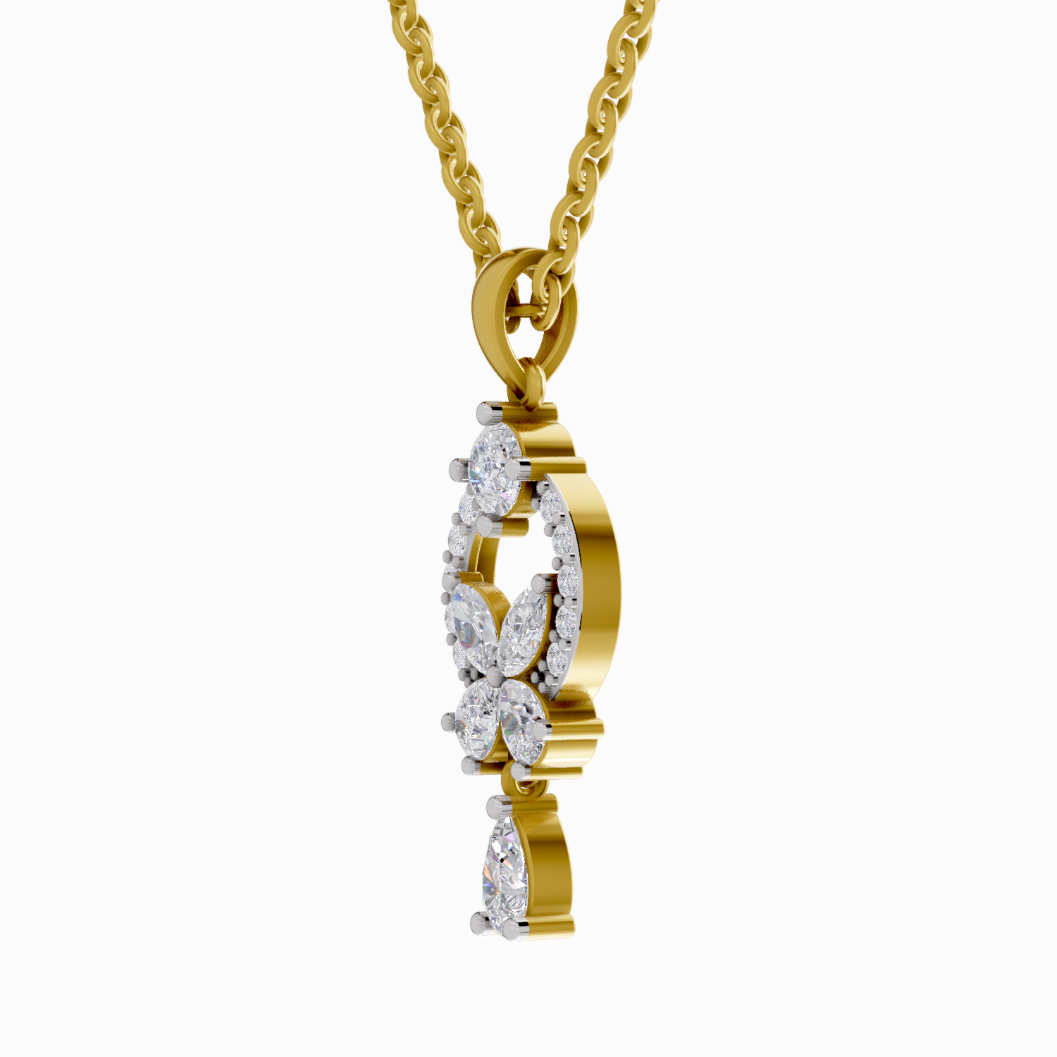 1.05 Carat Marquise Shaped 14K