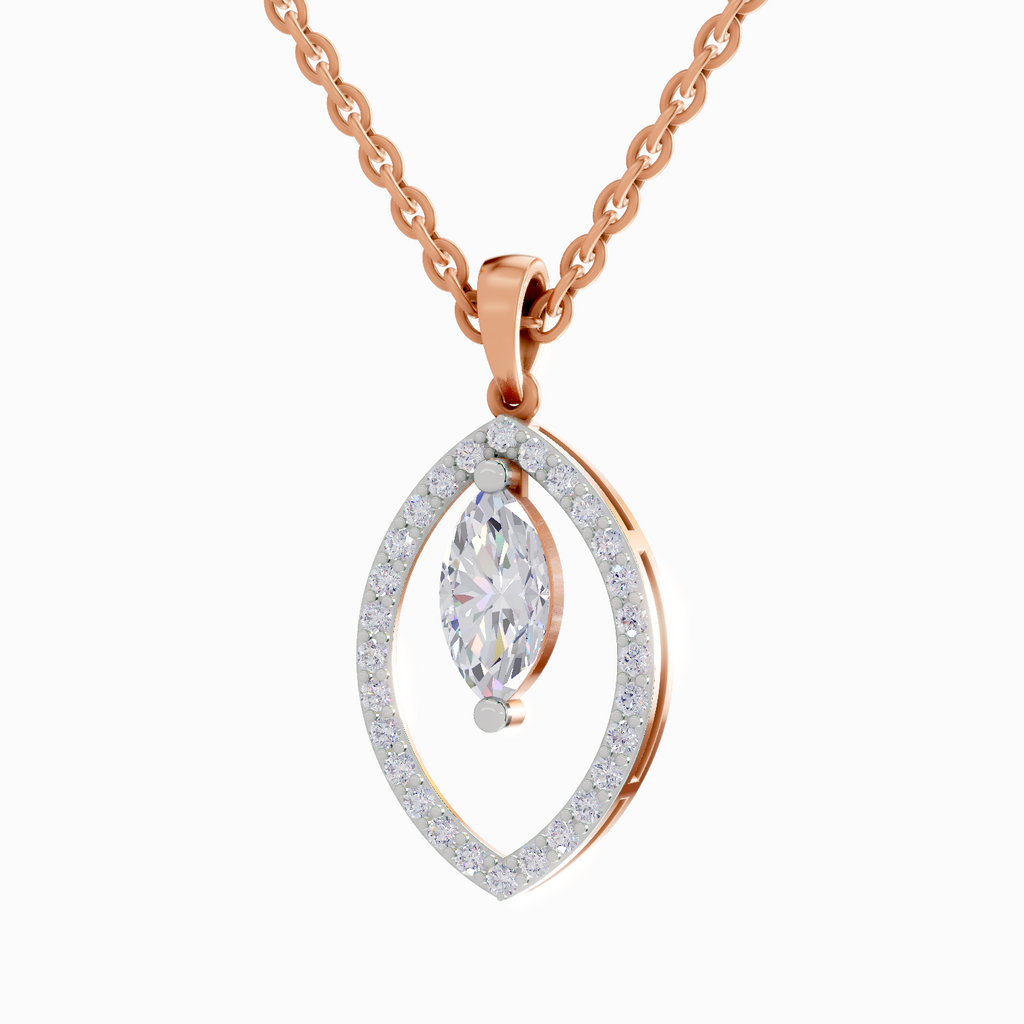 1.09 Carat Marquise Shaped 14K - Rose Gold