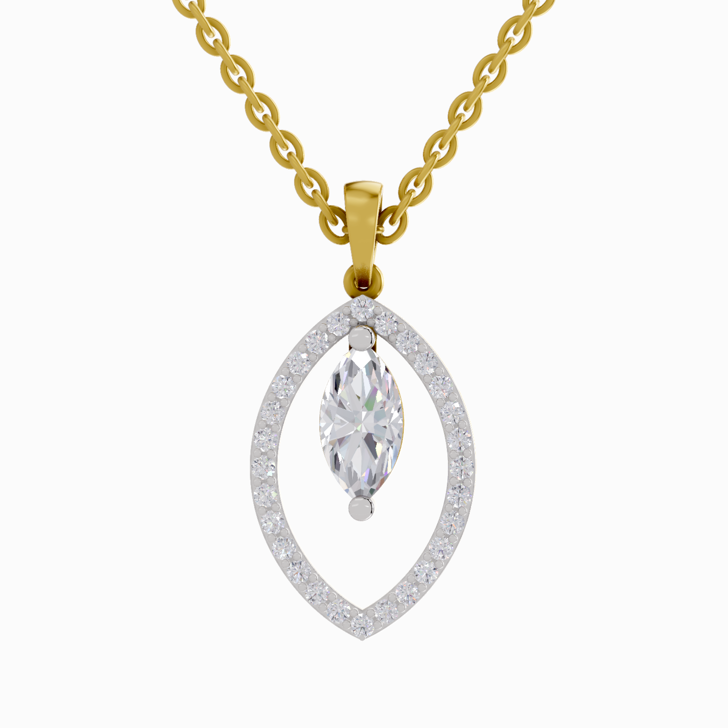 1.09 Carat Marquise Shaped 14K