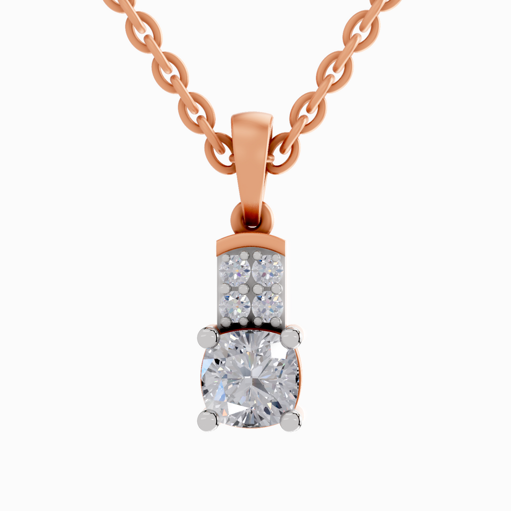 0.75 Carat Cushion Shaped 14K - Rose Gold