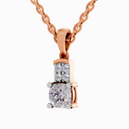 0.75 Carat Cushion Shaped 14K - Rose Gold