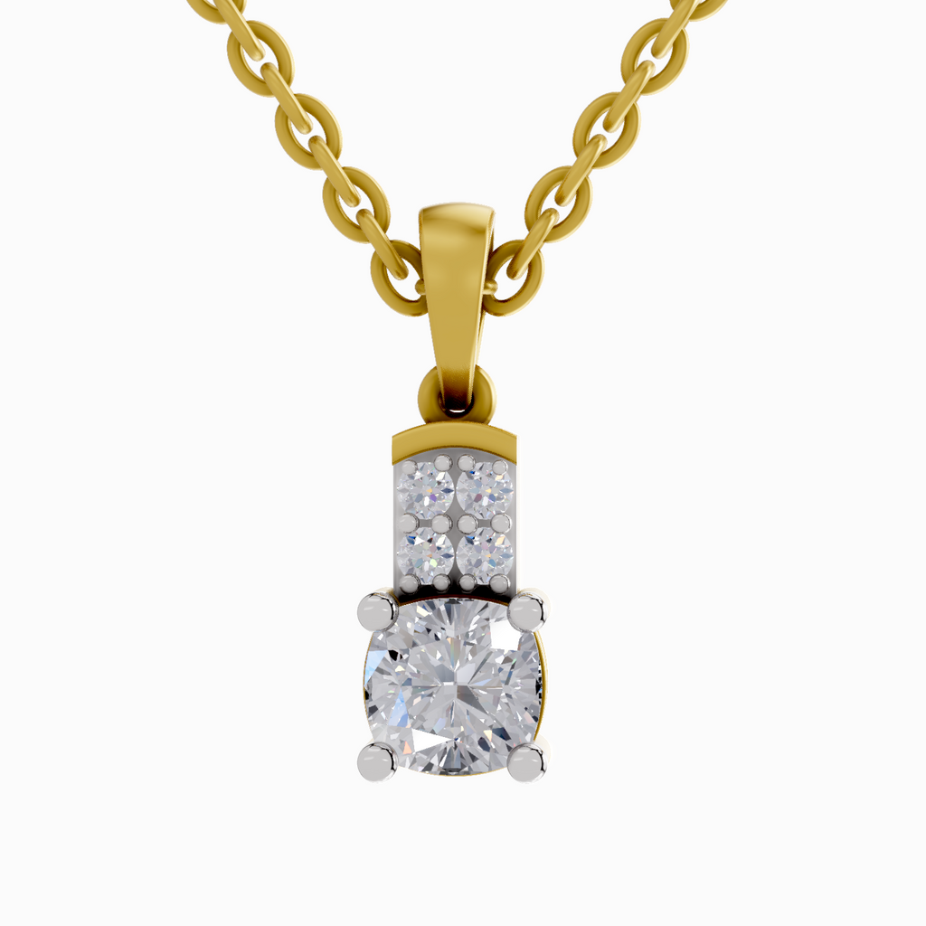 0.75 Carat Cushion Shaped 14K