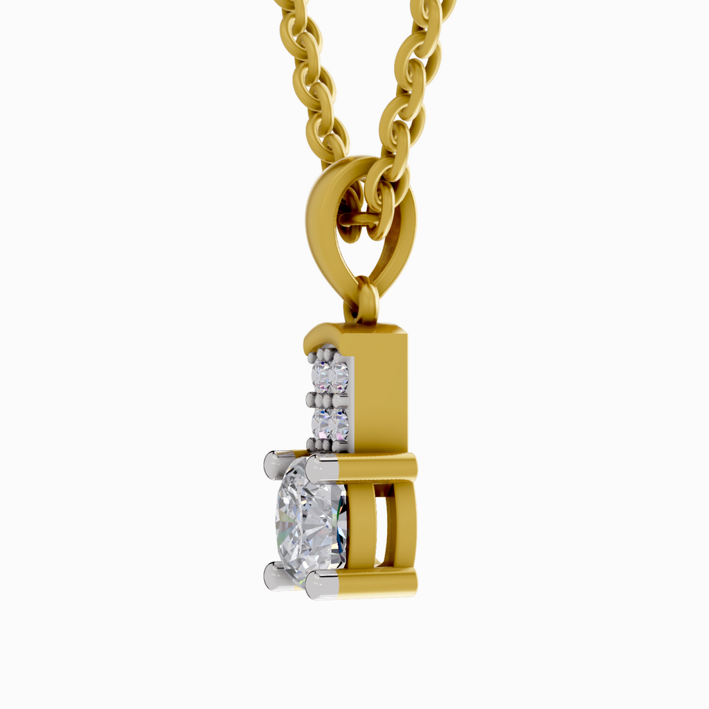 0.75 Carat Cushion Shaped 14K