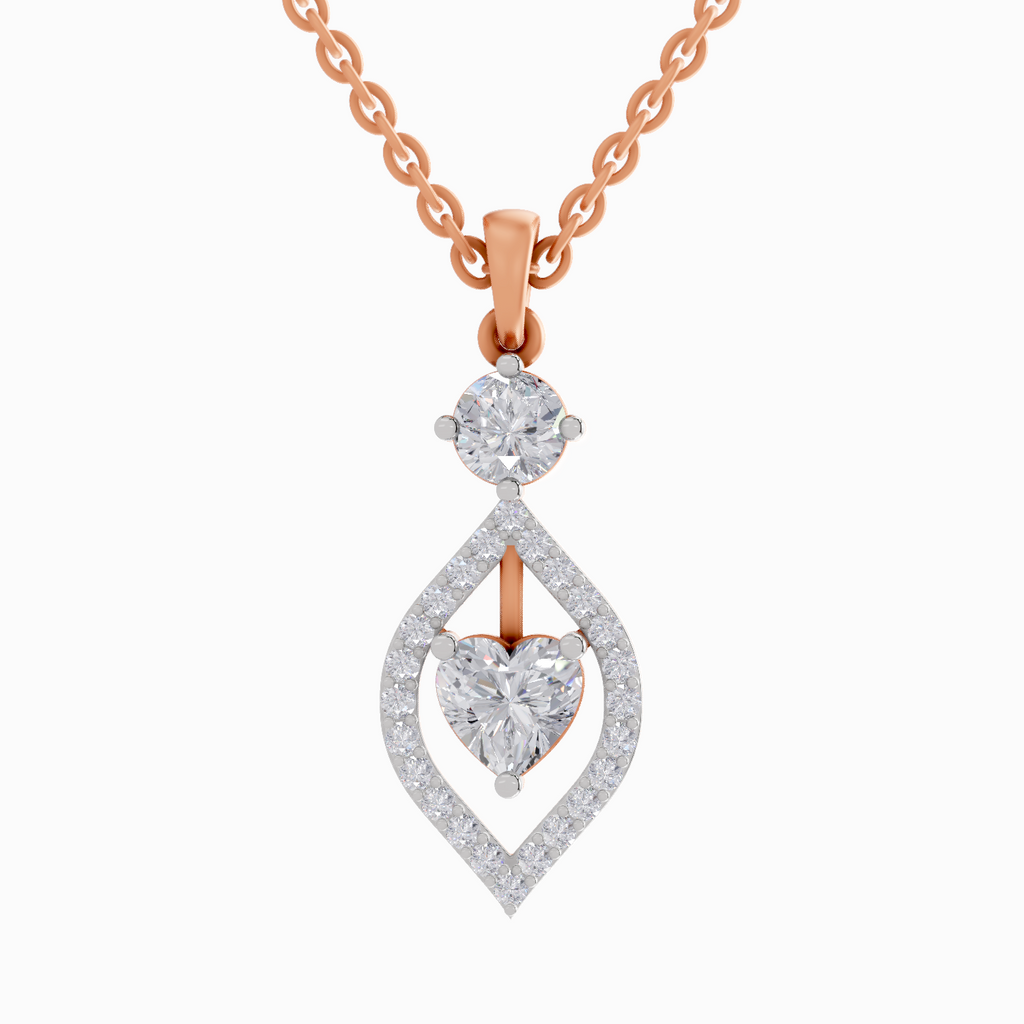 1.37 Carat Heart Shaped 14K - Rose Gold