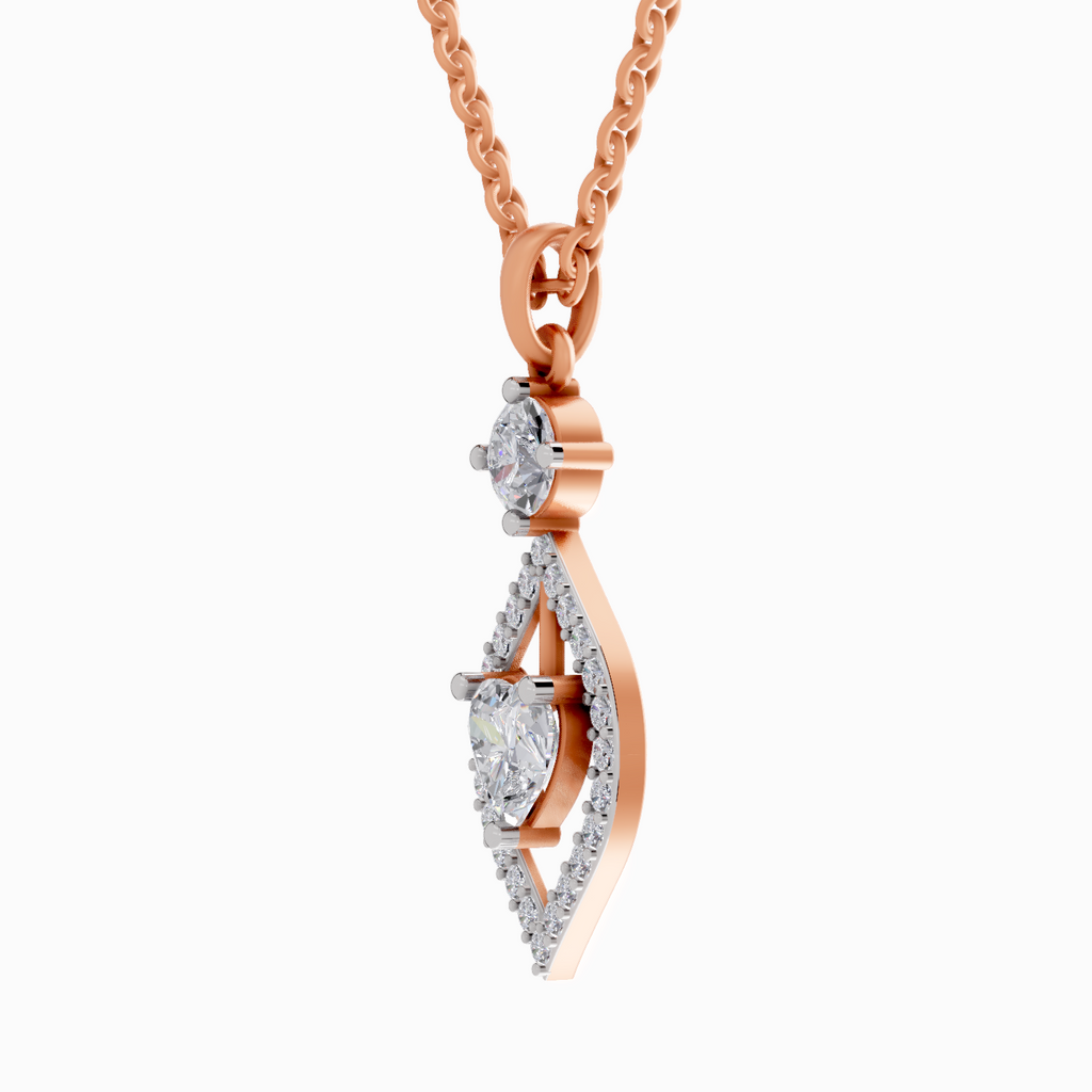 1.37 Carat Heart Shaped 14K - Rose Gold
