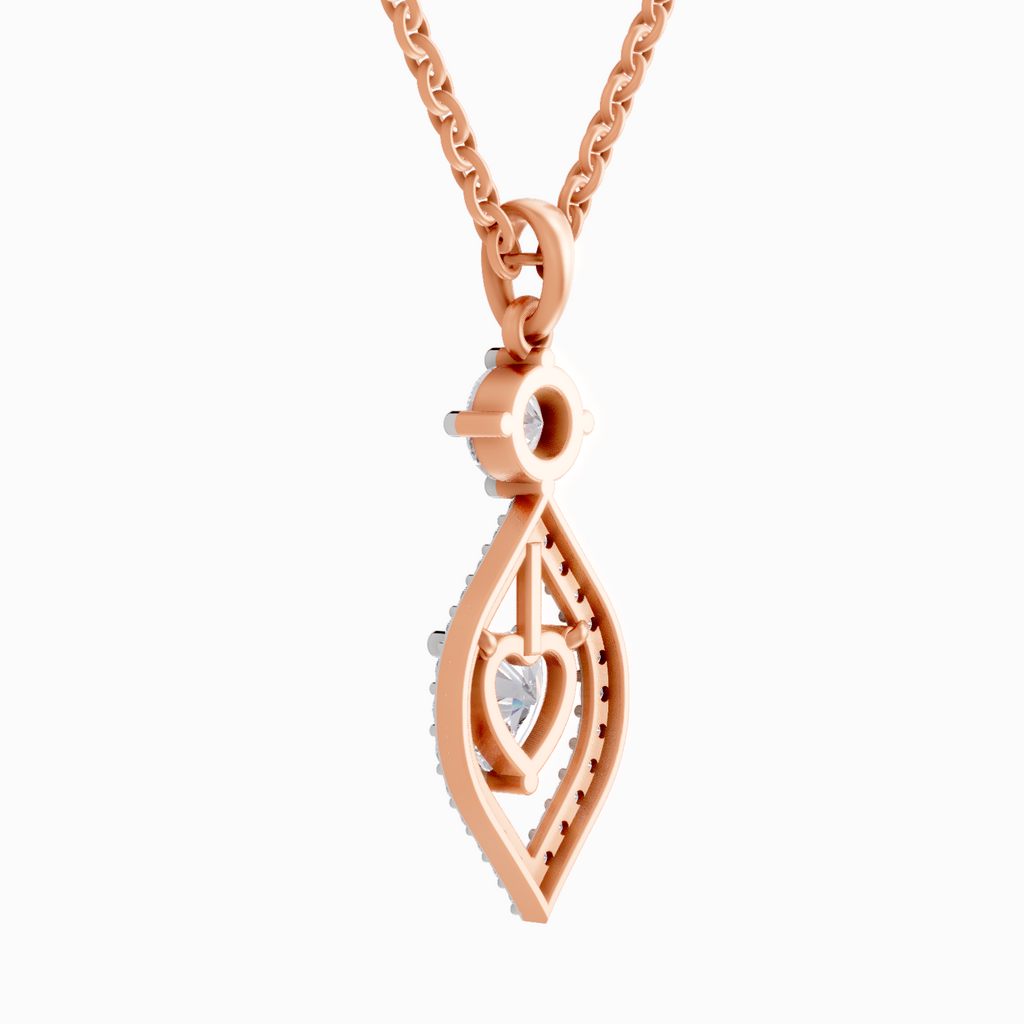 1.37 Carat Heart Shaped 14K - Rose Gold