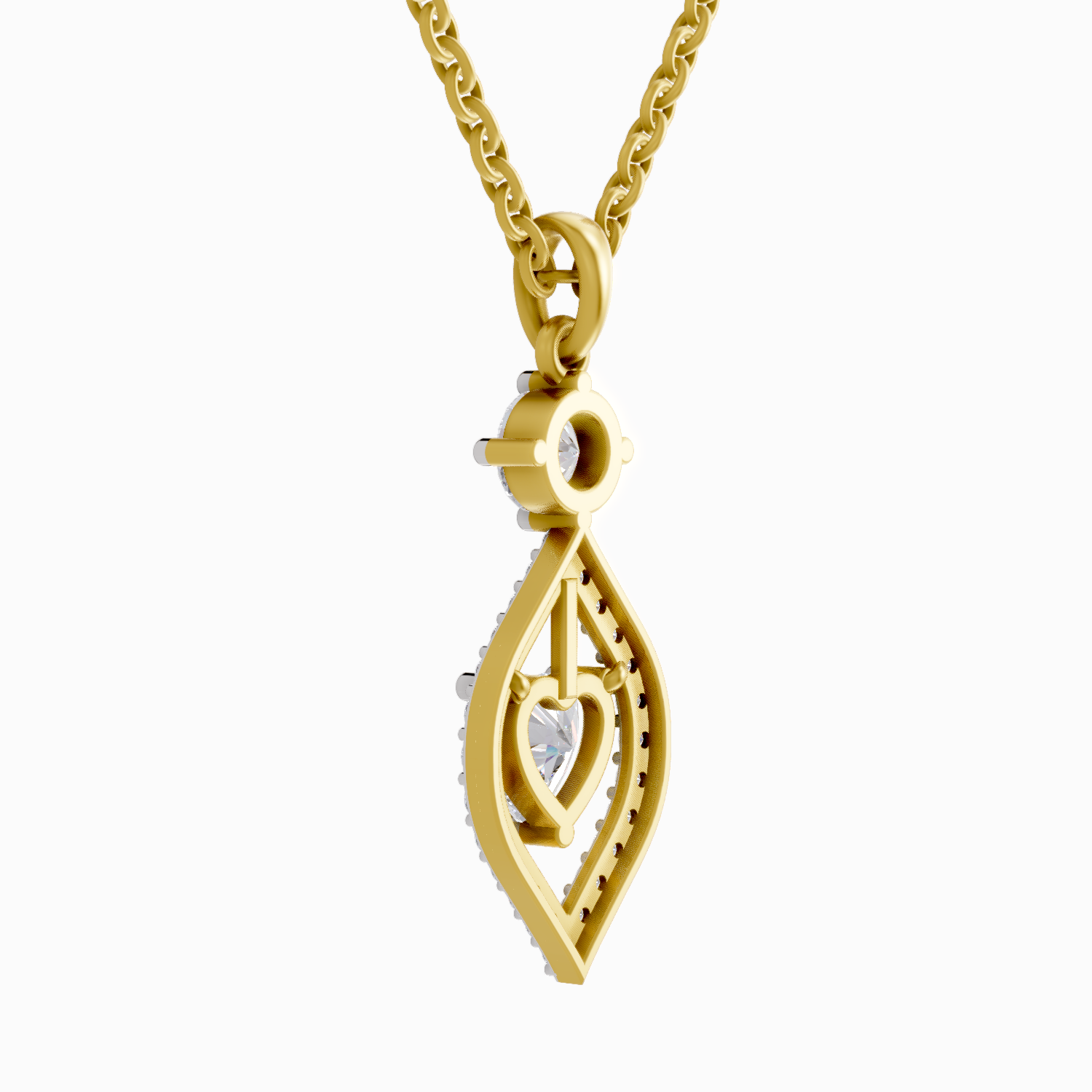 1.37 Carat Heart Shaped 14K