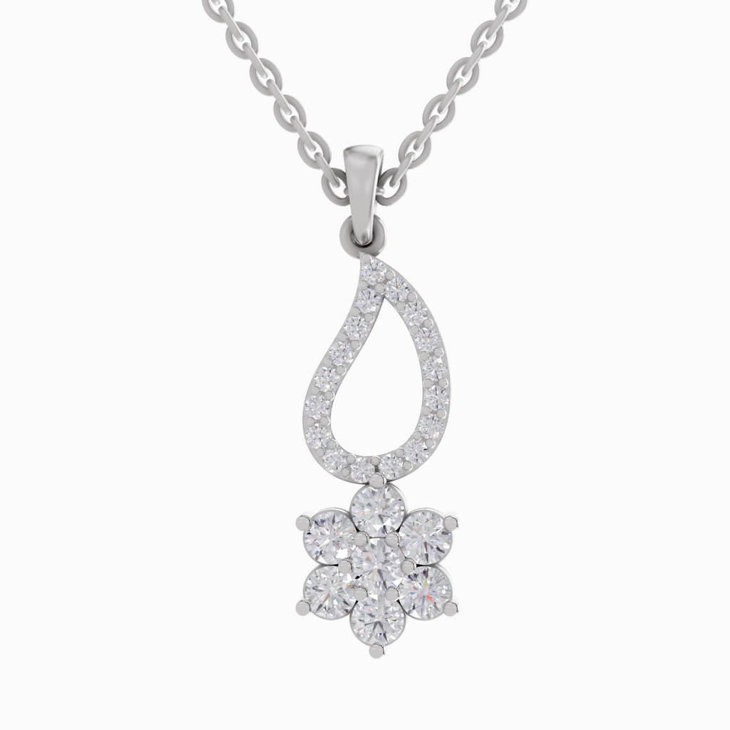 0.98 Carat 14K - White Gold