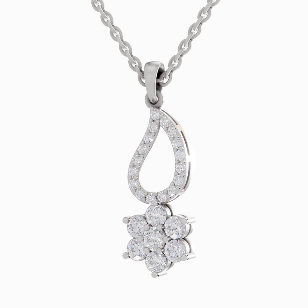 0.98 Carat 14K - White Gold