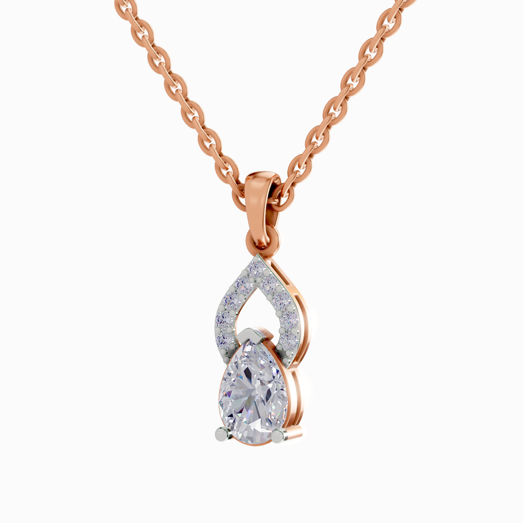 1.11 Carat Pear Shaped 14K - Rose Gold