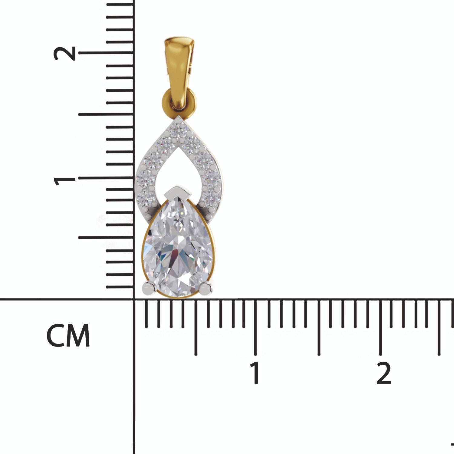 Dreamy Pear Diamond Pendant